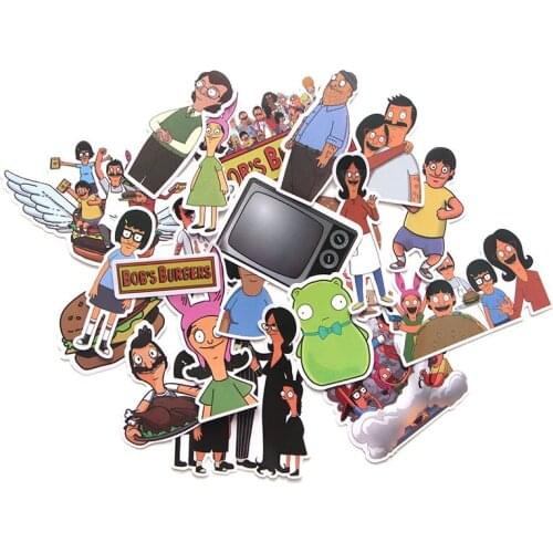 Homegaga 21pcs funny cartoon Sticker for Laptop Skateboard Motorcycle Home Decoration Styling Vinyl Decals Cool DIY D1234