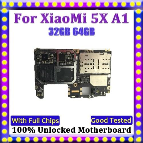 32GB 64GB Disassemble For XiaoMi 5X A1 Motherboard,Replacement Mainboard For XiaoMi 5X A1 Logic Board With Android System
