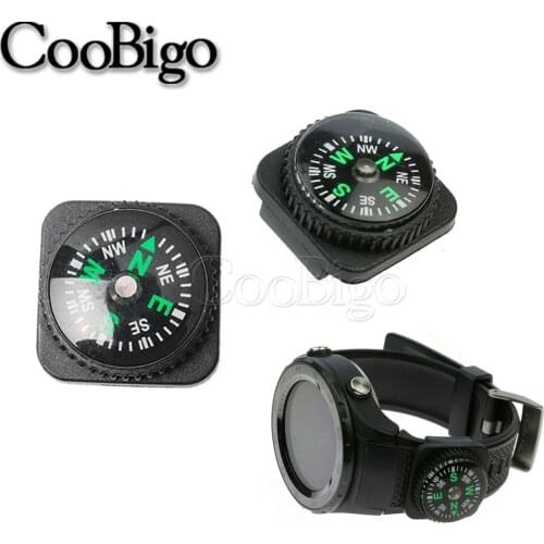 Portable Belt Mini Compass for Paracord Bracelet Survival Outdoor Hiking Navigation Tool Watch Strap Accessories