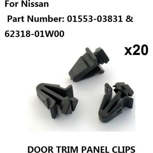 20x Plastic Trim Clips- For Radiator Grilles, Front Grill clips on some For Nissans