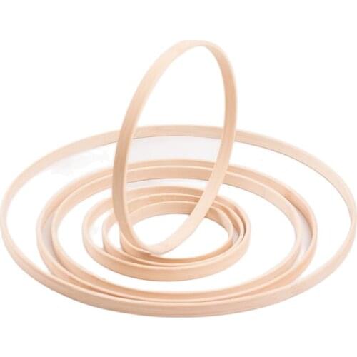 Bamboo Floral Hoop Macrame Craft Hoop Rings for DIY Christmas Wreath Decor Dream Catcher