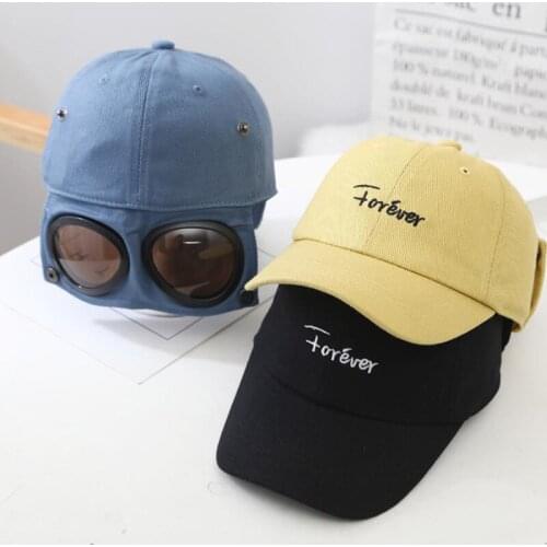 Doitbest 2 to 8 Years old spring Children Baseball Cap Hip Hop Pilot sunglasses kids Sun Hat Boy Girl Caps snapback hats