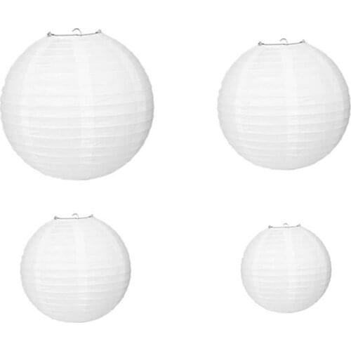 Paper Wedding Home Decoration Honeycomb Balls Paper Lanterns Beautiful Festivous White Lanterns Hanging