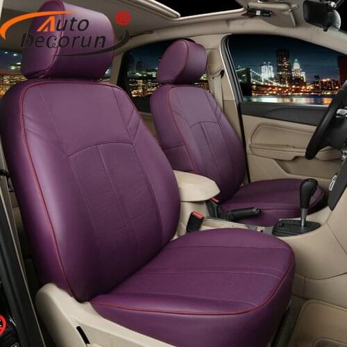 AutoDecorun Custom fit leather cover seat for toyota estima previa seat covers set cars cushion supports accessories car styling