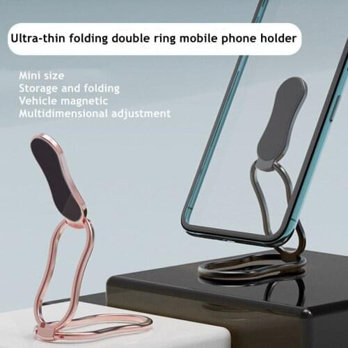 Phone Ring Holder Foldable Finger Ring Desktop 360 Degree Folding for Magnetic Absorption Phone Grip Stand Car Phone Holder