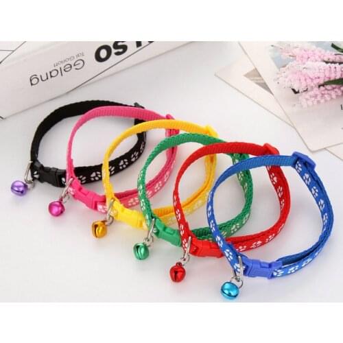 Easy Wear Cat Dog Collar With Bell Adjustable Buckle Dog Collar Cat Puppy Pet Supplies Cat Dog Accessories Small Dog Chihuahua