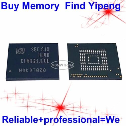 KLMDG8JEUD-B04Q BGA153Ball EMMC 128GB Mobilephone Memory New original and Second-hand Soldered Balls Tested OK