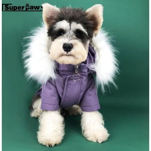 Fashion Dog Down Jacket Wear Dogs Puppy Snowsuit Winter Warm Clothing Sweater Schnauzer Bulldog Hoodie Coat Dropshipping YHC10