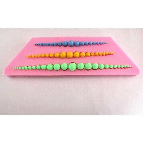 New A string of pearls fondant cake molds soap chocolate mould for the kitchen baking FM185