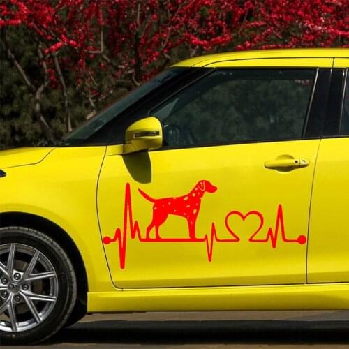NEW dog electrocardiogram Car Stickers Beautiful Car Stickers Vinyl Decal Personality Waterproof Accessories Vinyl Decal