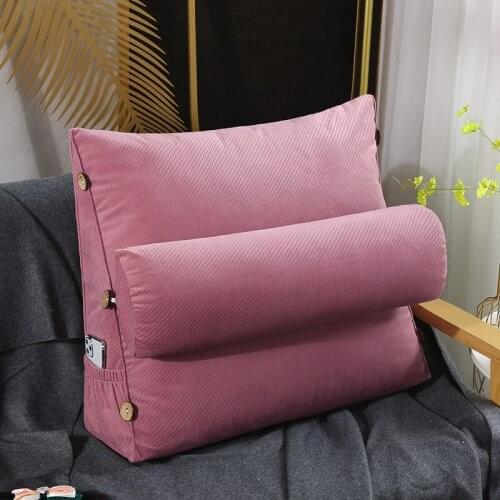 Backrest Wedge Reading Cushion Adjustable Back Pillow Bedroom Office Chair Rest Pillow Maternity Lumbar Pad Back Support Pillow