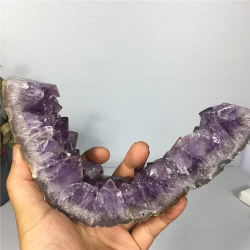 Natural Amethyst Specimen Raw Quartz Purple Crystal Healing Stones Home Decoration Crafts Gift Section Cluster Gemstones
