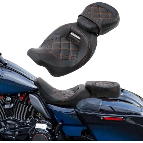 Motorcycle Driver Passenger Seat For Harley Touring Road King Road Glide Street Glide Ultra Limited Touring 2009-2020