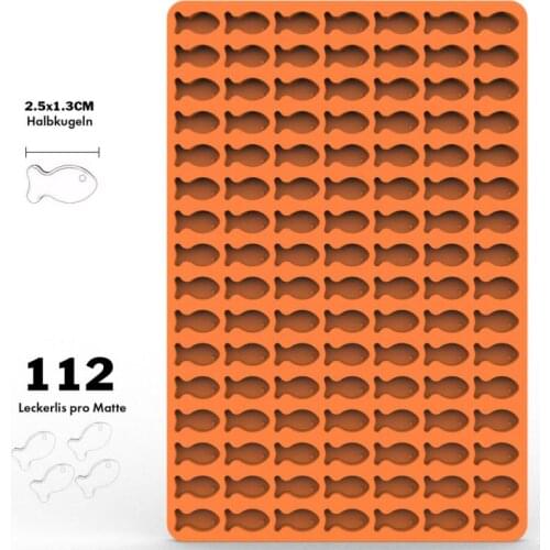 Silicone Baking Mat Bone Fish Pentagonal Heart Shaped Mini Mould Biscuit Snack Ice Lattice Chocolate Mold Heat Resistant Mold