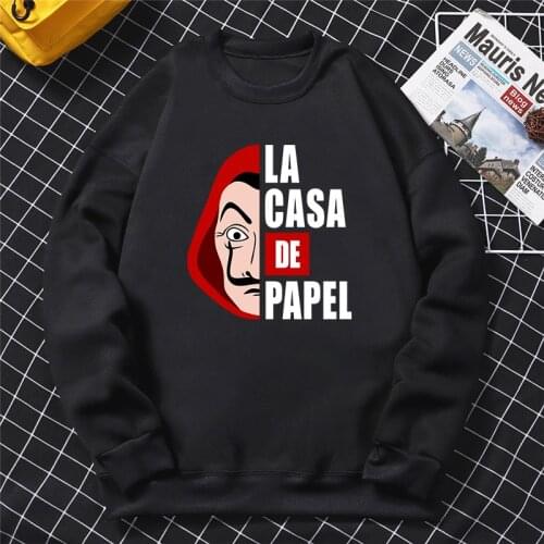 New Money Heist Harajuku Hoodie Hot Sale La Casa De Papel Printed Sweatshirt Fashion House of Paper Men Women Unisex Pullovers