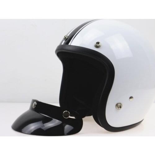 Anti-fog Anti-UV Universal Black Visor Peak Lens Motorcycle Racing Accessories Open Face Sun Shade for 3-Snap Motorcycle Helmet