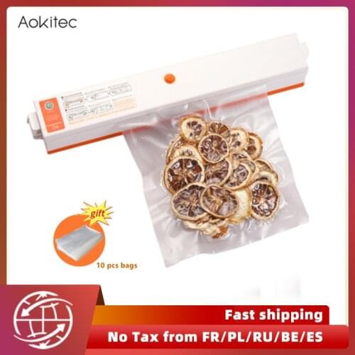 Vacuum Sealer Packaging Machine 220V/110V For Home Kitchen Vacuum Sealer Food Film Sealer Vacuum Packer With 10Pcs Storage Bags