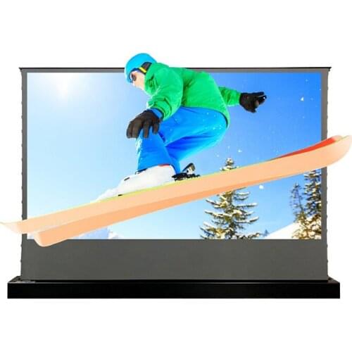 VIVIDSTORM 120 inch S Electric tab-tensioned Rollable Screen Obsidian Long Throw 4k Ambient Light Rejecting for Normal Projector