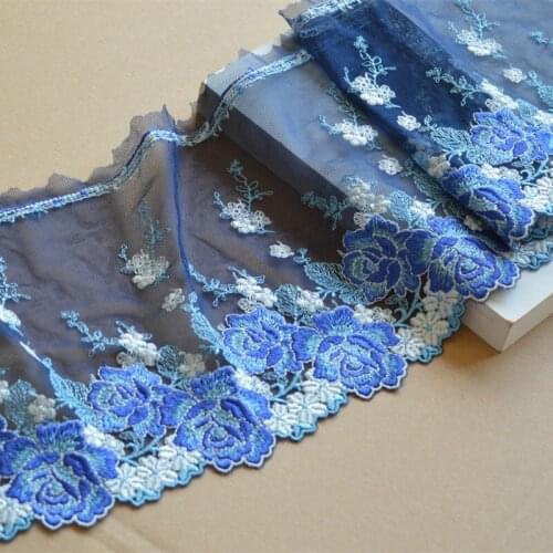 10Meters Embroidery Lace Fabric High-end Bra Underwear 18cm Width Laces Trim Fashion Skirt Clothes Cloth Decor Diy Accessories