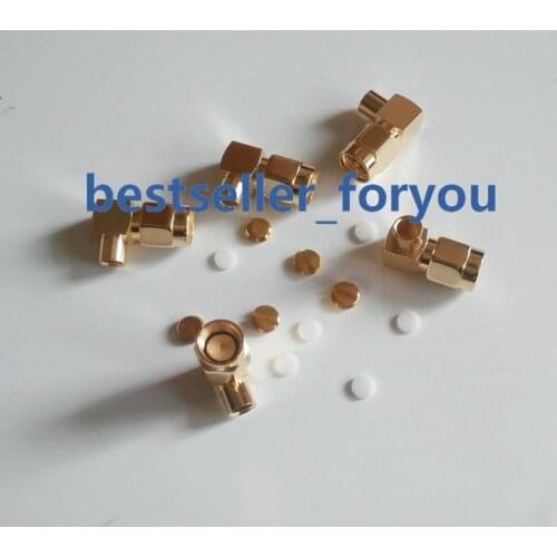 10x SMA male right angle RF coaxial conector for RG402 Semi-flexible Cable