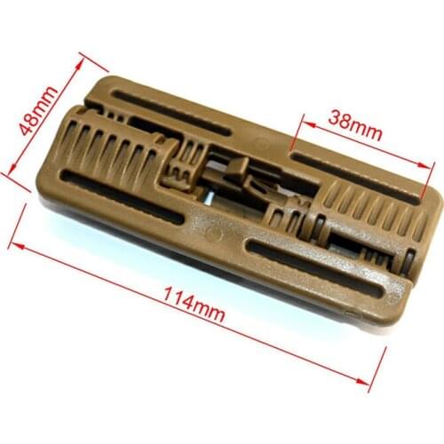 2pcs Tactical Vest Quick Release Buckle Slider MOLLE Strip Module Strip Buckle