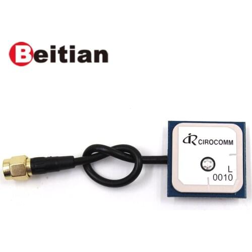 BEITIAN GPS+GLONASS antenna 32dB High Gain Cirocomm ceramic patch internal active antenna 28*28*5mm SMA male connector BA-0010