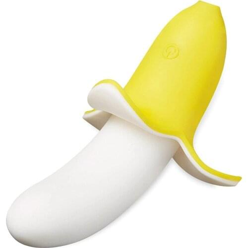Banana Dildo Vibrator For Vagina G-Spot Stimulation Female Charging Silicone 10 Vibration Adult Sex Machine Toy For Women Couple
