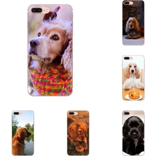 For LG Nexus 5 5X V10 V20 V30 V40 2017 2018 2019 TPU Case Cocker Spaniels Dog Puppies