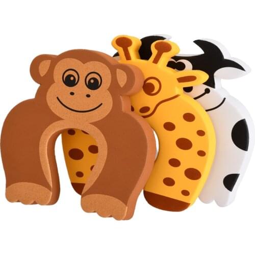 Door Stopper Child Safety Animal Cushion Hinge Door Stop/Decorative Rubber Cat Finger Protector/Pinch Finger Guard Security