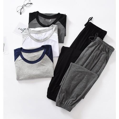 Большие мужские пижамы Fdfklak China At AliExpress