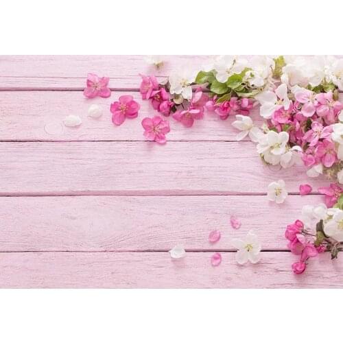 Photography Backdrop Newborn Wood Floor Photo Background Baby shower Flower Backdrop for Photo Studio Props Small Size