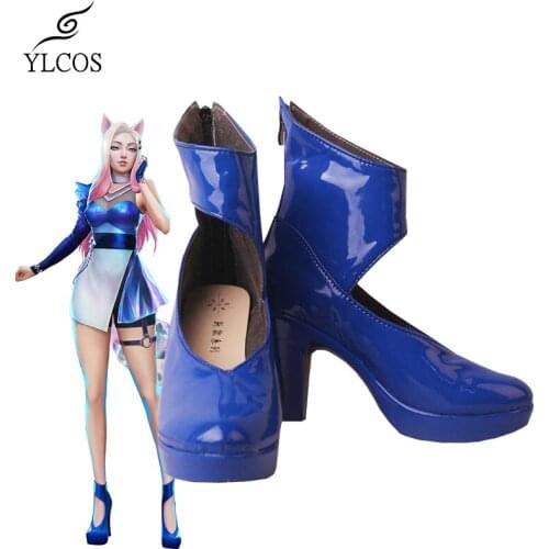 GAME LOL 2020 NEW KDA All Out Ahri Cosplay Shoes Halloween Party Custom Made Boots