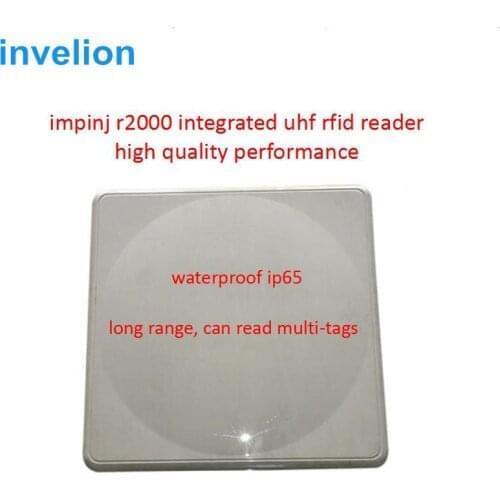 New UHF RFID card reader 20m long range integrated 12dBi linear polarized UHF Far Field antenna High Quality UHF RFID Reader