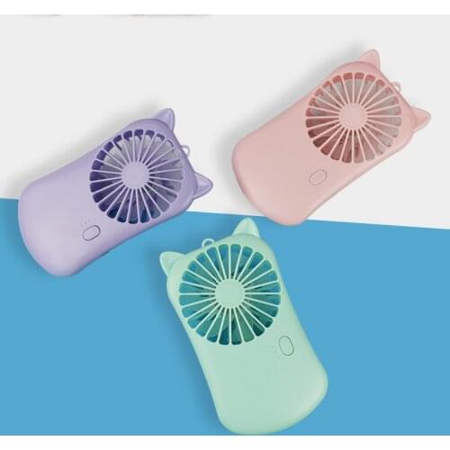 1PCs Pocket Fans Usb Charge Mini- Hold Fans Student Outdoors Bring Sika Portable Small Hand Fan DC Mini Air Cooler Ventilador