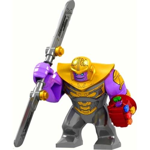 Building Block Marvel Super Heros Spider Bat Man Hulkbuster Figures Bricks Toys Gift For Children