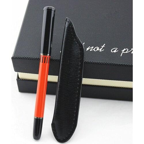 Creative leather pencil Bag Office Special Roller Pen Ballpoint/Rollerball Pen with 0.5mm Refill Free Shipping