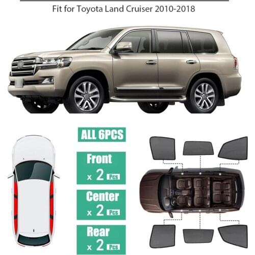 Side Windows Magnetic Sun Shade UV Protection Ray Blocking Mesh Visor Fit For Toyota Land Cruiser 2010-2018