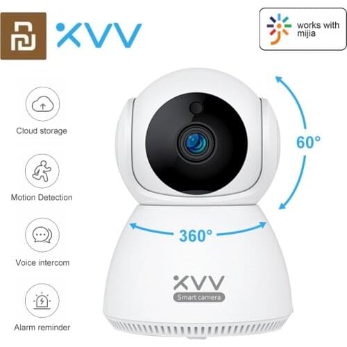 Mijia Xiaovv Smart IP camera 1080P 360 Degree Alarm Voice Intercom Motion Detection Infrared Night vision Cam For Mi Home APP