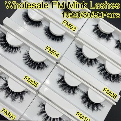 Mikiwi FM No Box 10/30/40/50 Pairs100% Cruelty Free Lashes Handmade Mink Reusable Short Natural Eyelashes Maquillaje Eyelashes