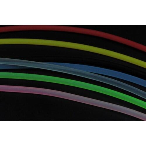 2 meter 4mm Soft Rigging Tube Fly Tying Material Fishing Bait Clear Pink Blue Yellow Red