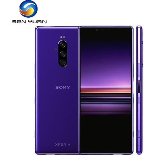 Original Sony Xperia 1 4G LTE Mobile Phone Unlocked Xperia XZ4 J9110 1/2 SIM 6.5" 6GB&128GB 3X12MP NFC Snapdragon 855 CellPhone