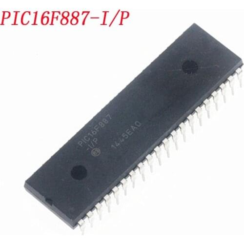 1PCS PIC16F887-I/P PIC16F887 16F887 DIP40 Embedded-microcontroller