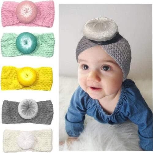 1PC Retro Vintage baby girls Floral Headband Rabbit Hairbands Bow Knot Elastic Turban Boys Girls Hair Band Hair Accessories