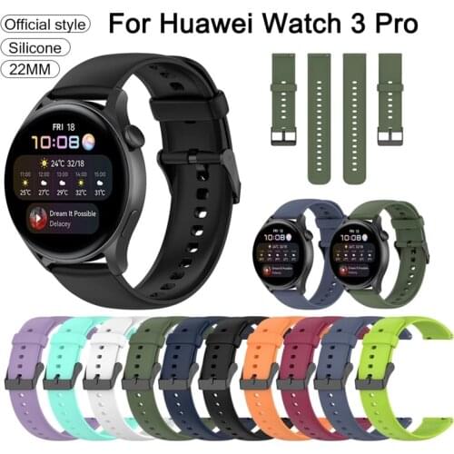 Sport Silicone 22mm watch band strap Official For Huawei watch 3 3 Pro Replacement wristband For Huawei watch GT 2/2Pro/GT 46mm