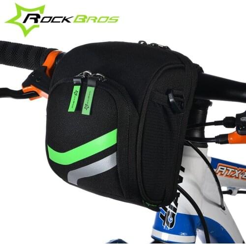 RockBros Bicycle Bag Bike Handlebar Bag With Rain Cover Cycling Front Tube Bag Bike Accessories MTB Bike Folding Bike Front Bag
