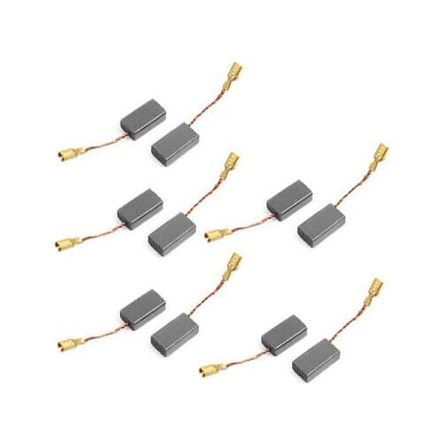 10 Pairs Electric Motor Carbon Brush 15 x 8 x 5mm for Hitachi GWS 6-100