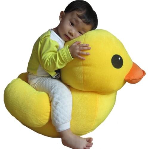 Cute 20 50 68cm yellow duck Plush toys Big Yellow duck dolls Kawaii stuff plush pillows Home Sofa Ornament brinquedos