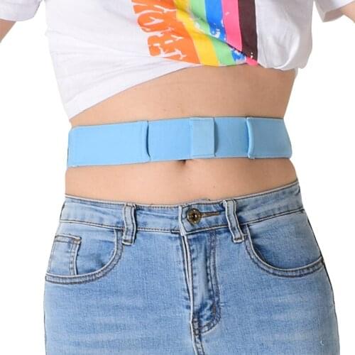 Blue Peritoneal Dialysis Conduit Belt Adjustable Breathable Abdominal Back Support Protection Belt Therapy