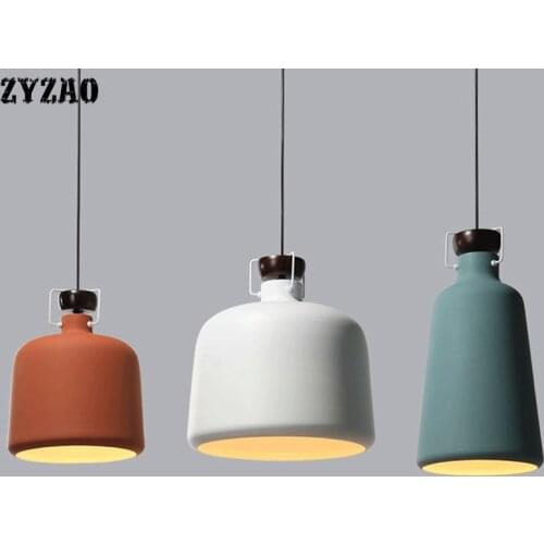 Modern Minimalist Creative Color Macaroon Pendant Lamp Restaurant Lighting Dining Room Bar Pendant Lights Kitchen Hanging Lamps