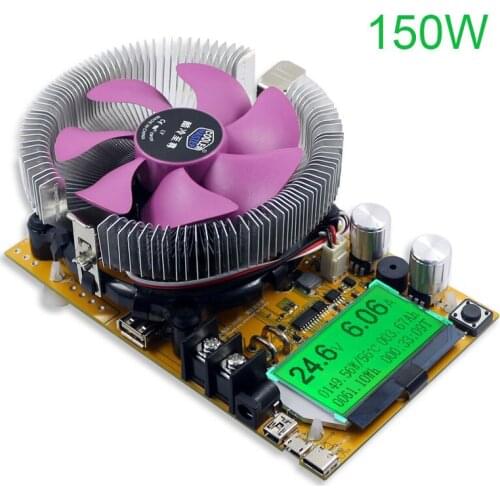 0-200V 20A 150W 180W USB adjustable constant current electronic load battery capacity tester